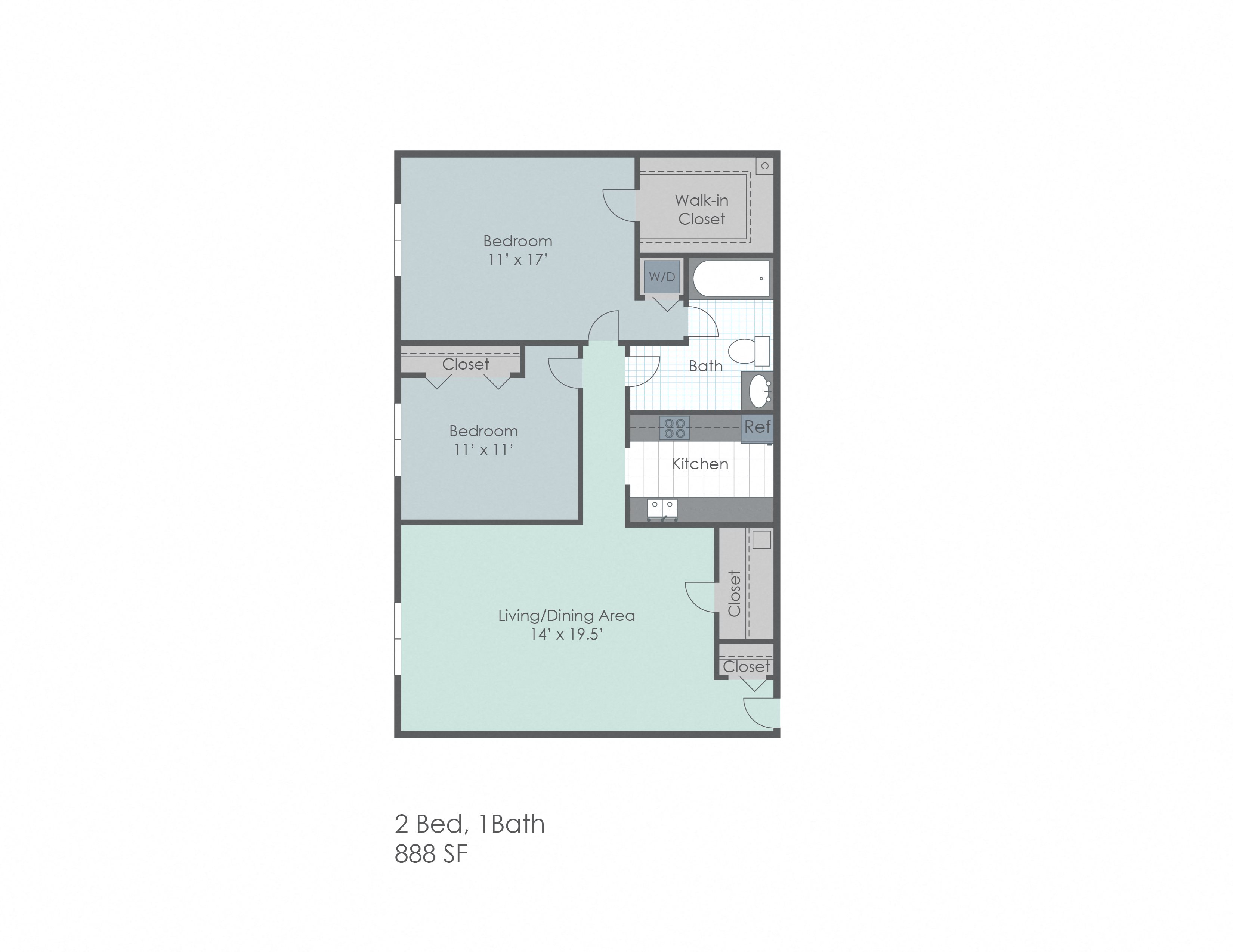 Floor Plans of Hilliard Village Apts & Townhomes in Columbus, OH